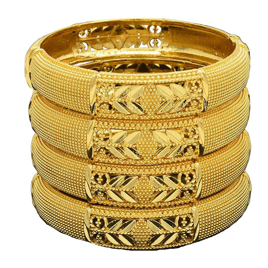 NNEOBA Bangles Gold 24K Plated for Women-0
