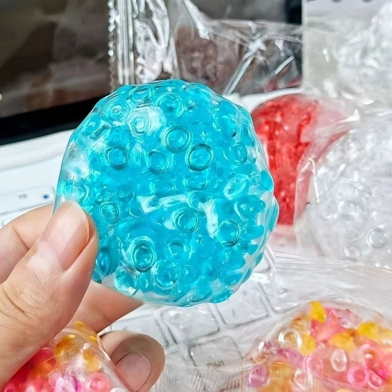 Squishy Balls Ice Beads Squeeze Toy | Super Soft Mochi Fidget Stress Relief Gift