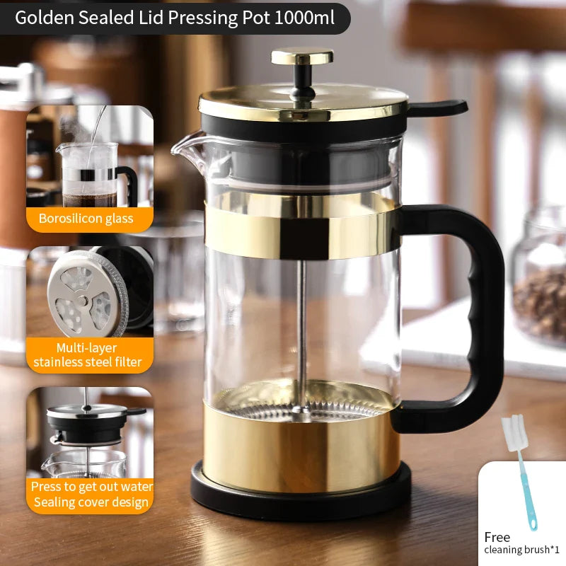 1000ml French Press Coffee Pot-6