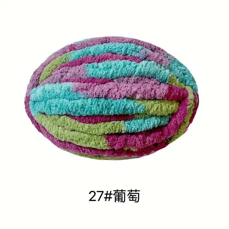 250g/Ball DIY Hand Knitting Chenille Yarn Thick Chunky Giant Yarn Cotton Thick Yarn for Scarf Cushion Handmade Crochet Hook Line