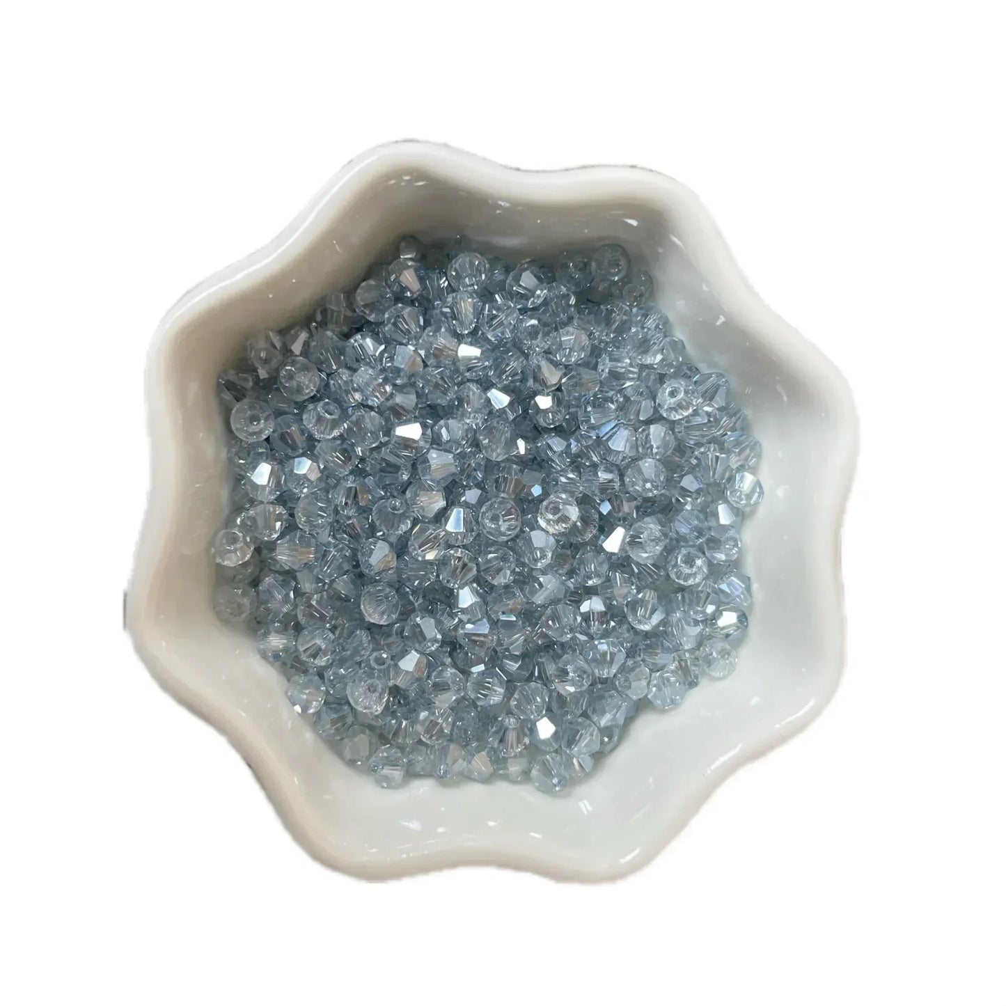 100PCS Bicone Crystal Glass Bead Colorful Loose Spacer Glass Bead for Jewelry Making DIY Necklace Earrings Bracelets Accessories