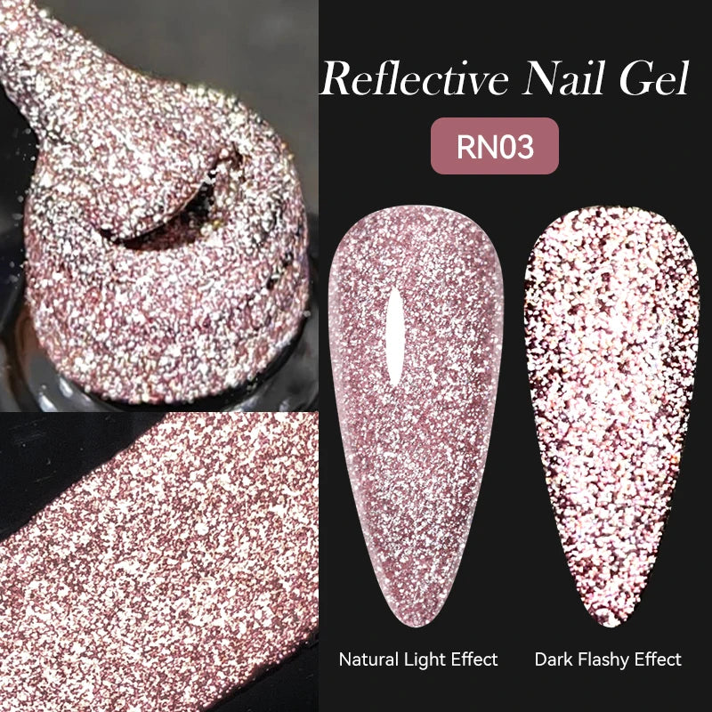 LILYCUTE 7ml Reflective Glitter Cat Magnetic Gel Nail Polish Semi permanent Soak Off UV LED Varnish Nail Supplies