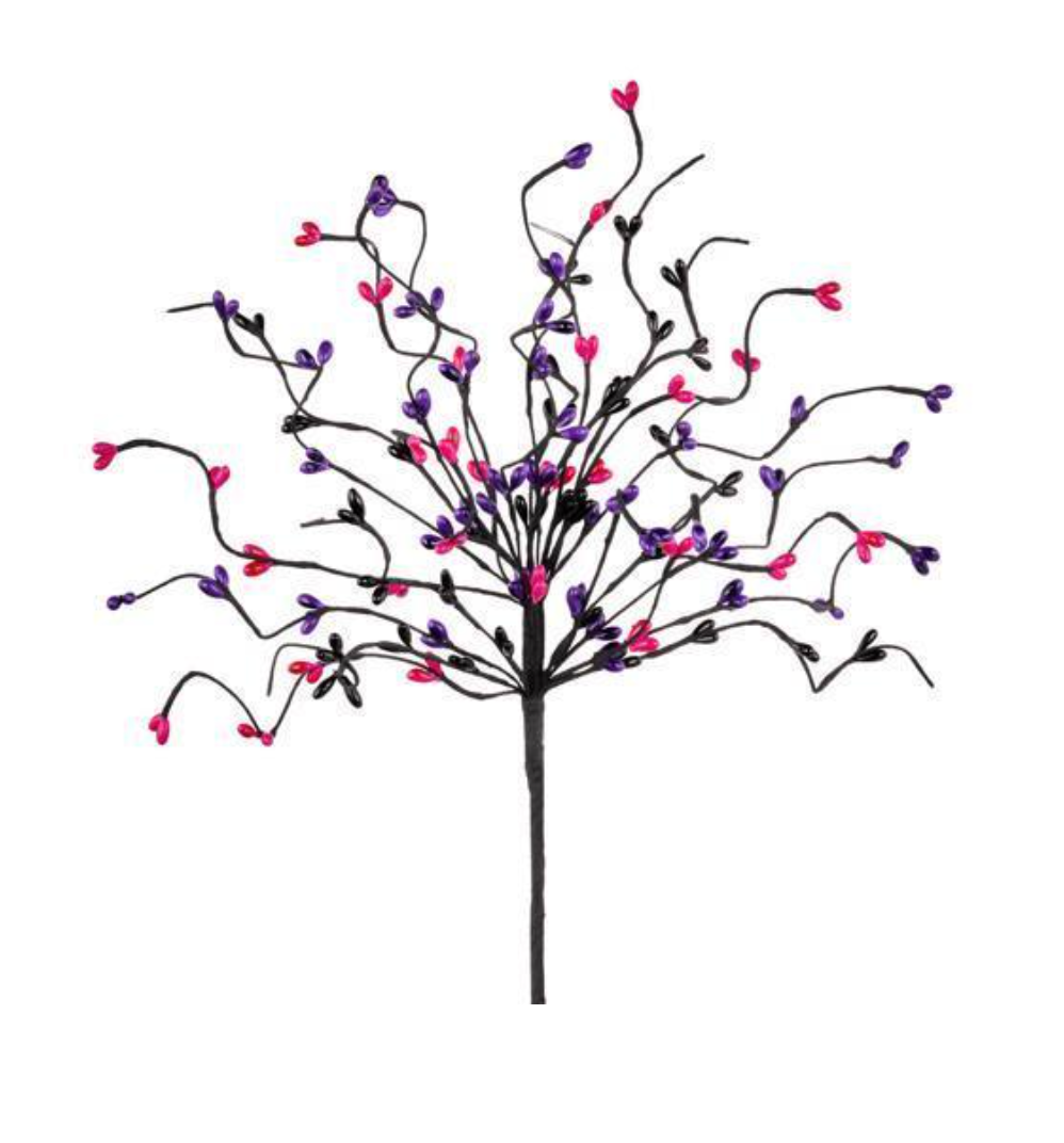13" TWIG PICK PURPLE PINK AND BLACK-0
