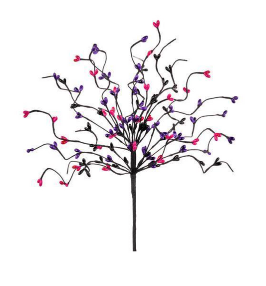 13" TWIG PICK PURPLE PINK AND BLACK-0