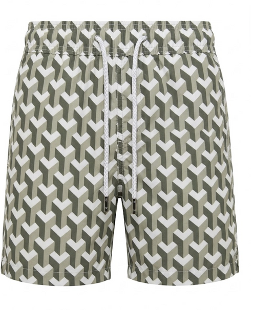 Pier St Barths - Men’s Goyard Geometric Swim Shorts