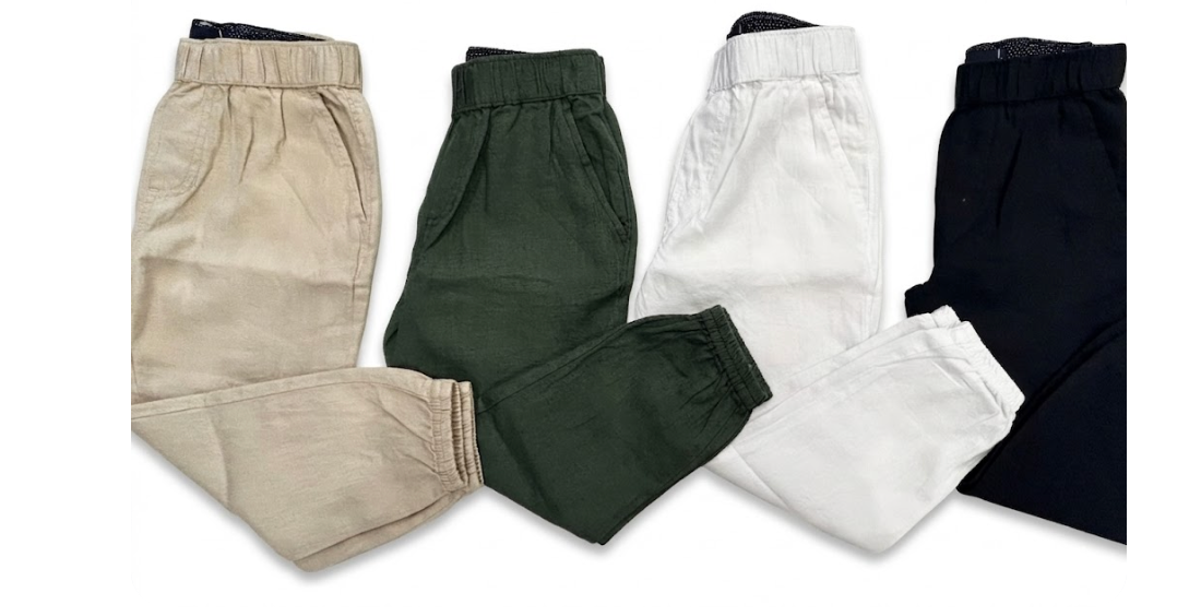 Pier st barths kids linen joggers