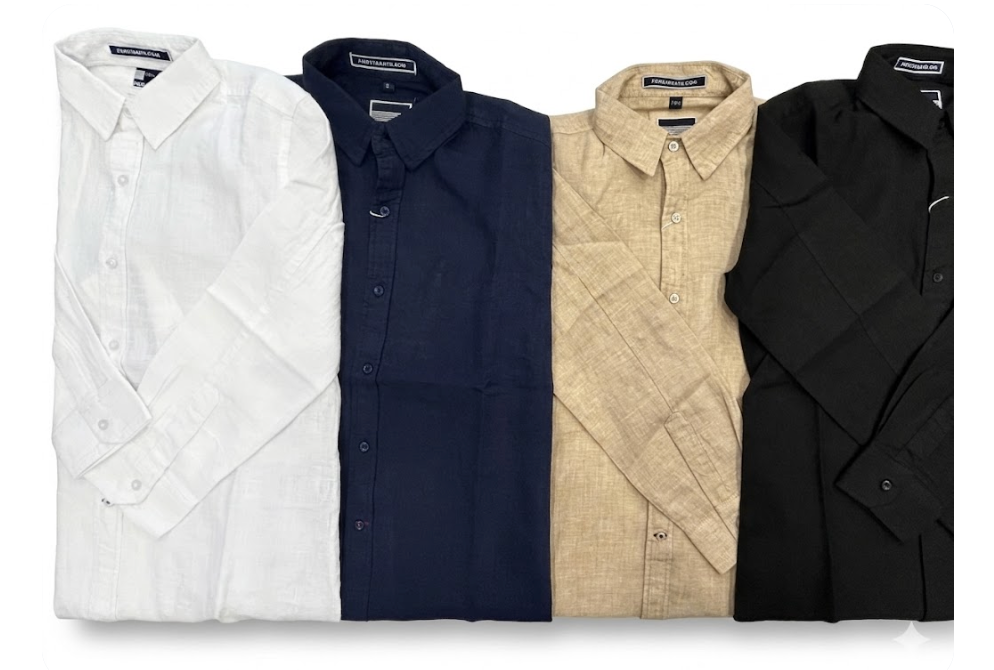 Pier st barths linen solid button downs