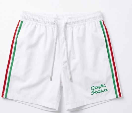Pier St Barths - Men’s White Capri Bathing Suits