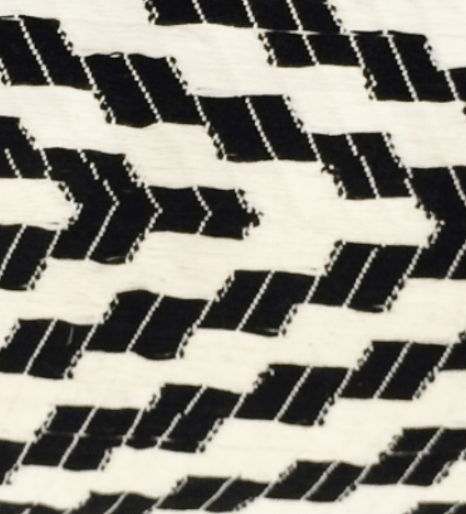 Almolonga Zig Zag Pillow - Black and White