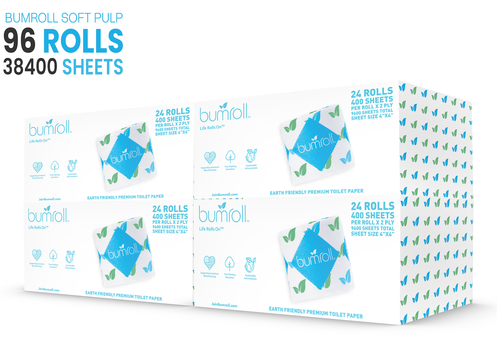 Bumroll, Premium Toilet Paper & Paper Towels Proudly Manufactured In The USA, Trees Planted In The United States-10