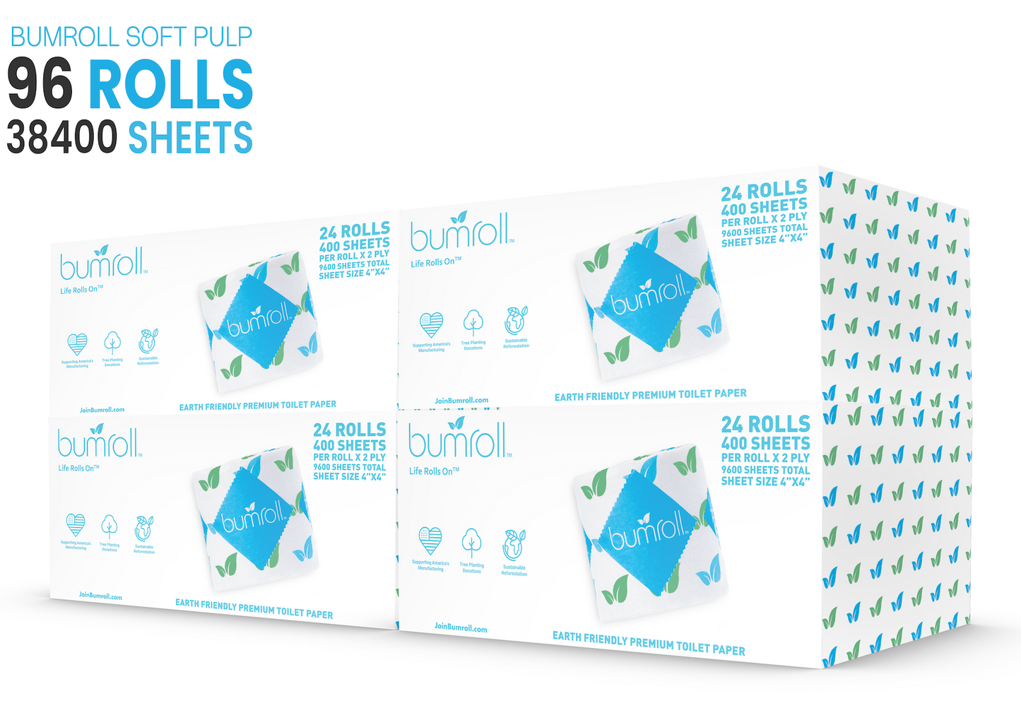 48 Recycled Toilet Rolls – Patriot Bundle-10