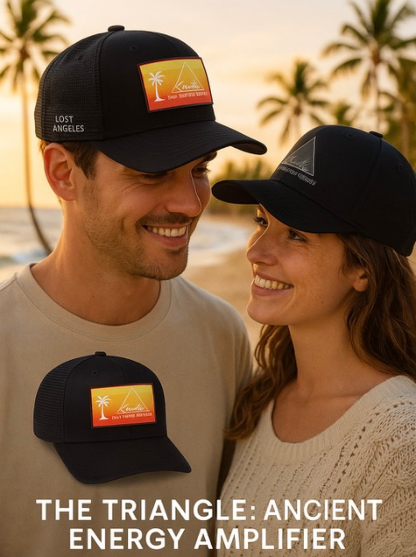 Rising Sun 2 Trucker Hat Bundle, Sunset + Grey