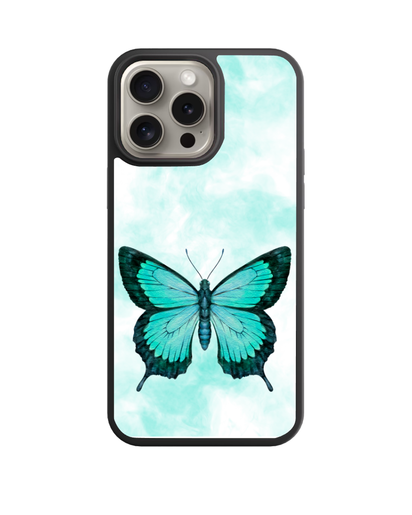Teal Butterfly Phone Case-0