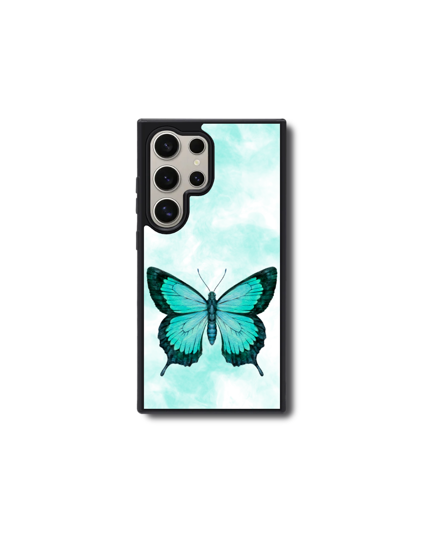 Teal Butterfly Phone Case-1