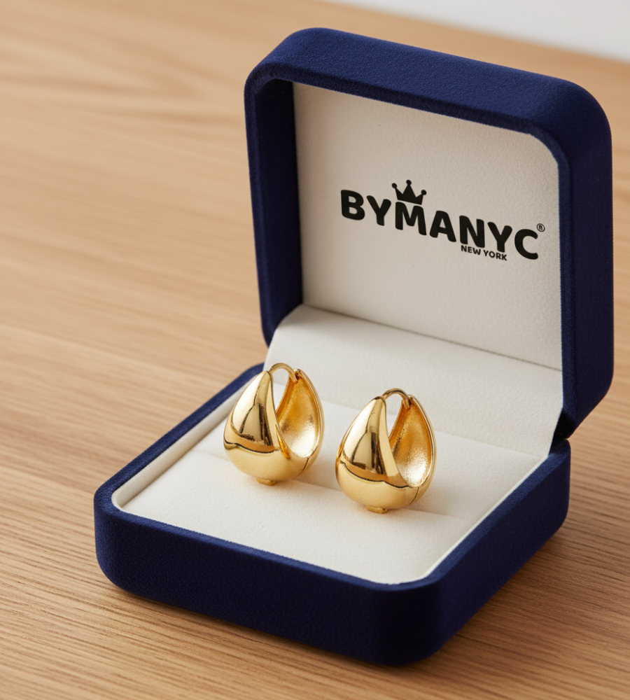 Sculptural Huggie Hoop Earrings SOHO BYMANYC ® New York-0