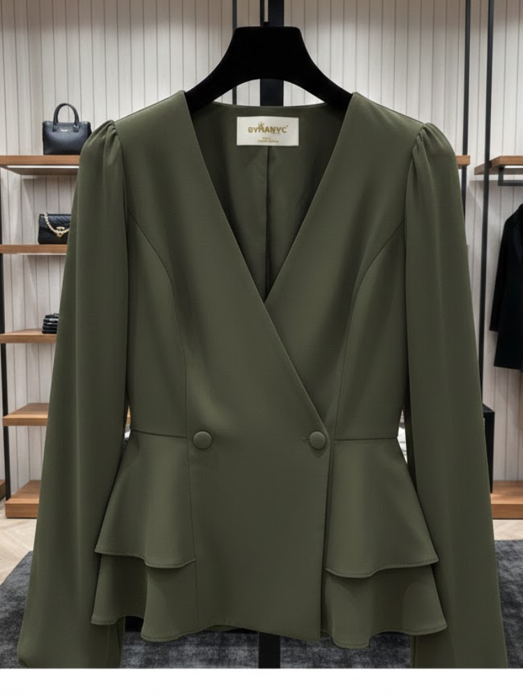 Sculptural Peplum Blouse • HUDSON New Collection BYMANYC ® New York-1