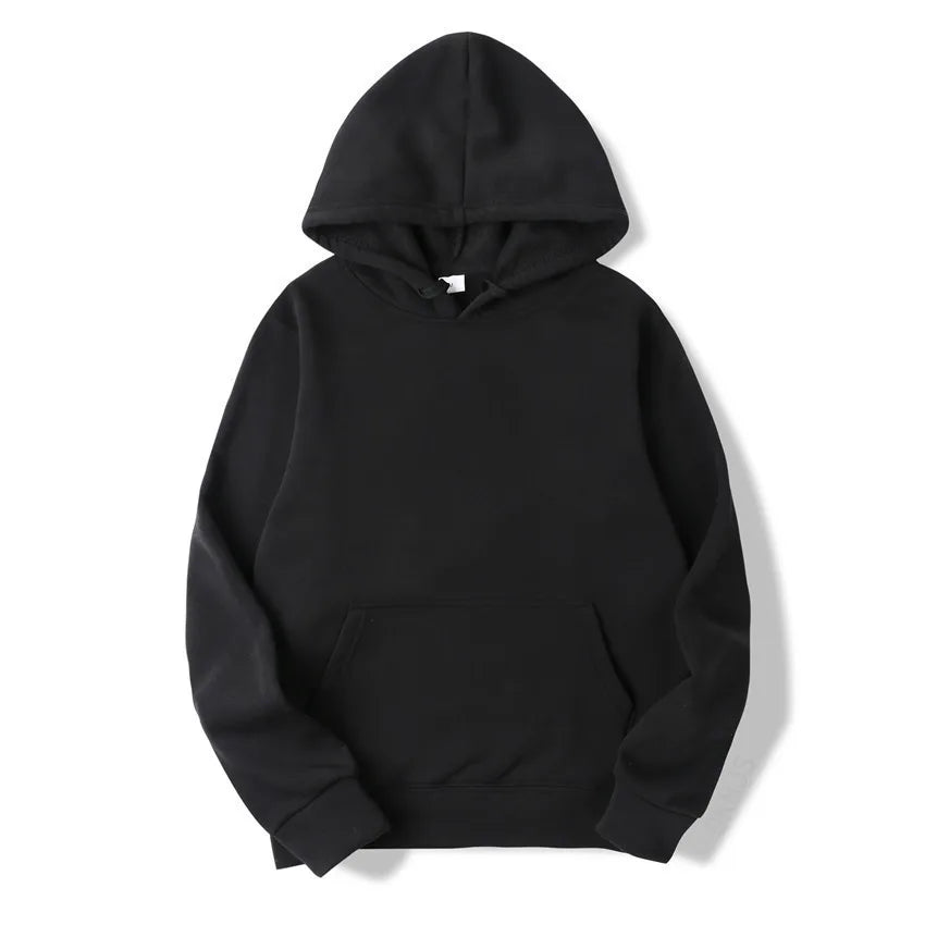 Plain - Casual Hoodie Sweatshirts