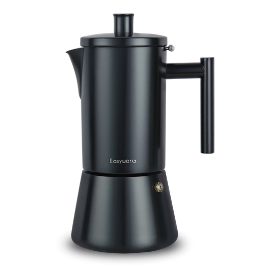 Easyworkz Stovetop Espresso Maker Stainless Steel Italian Coffee Machine Maker Moka Pot Induction Espresso Pot-0