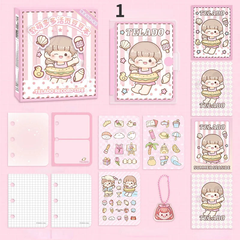 Kawaii Girl Summer Seaside Notebooks