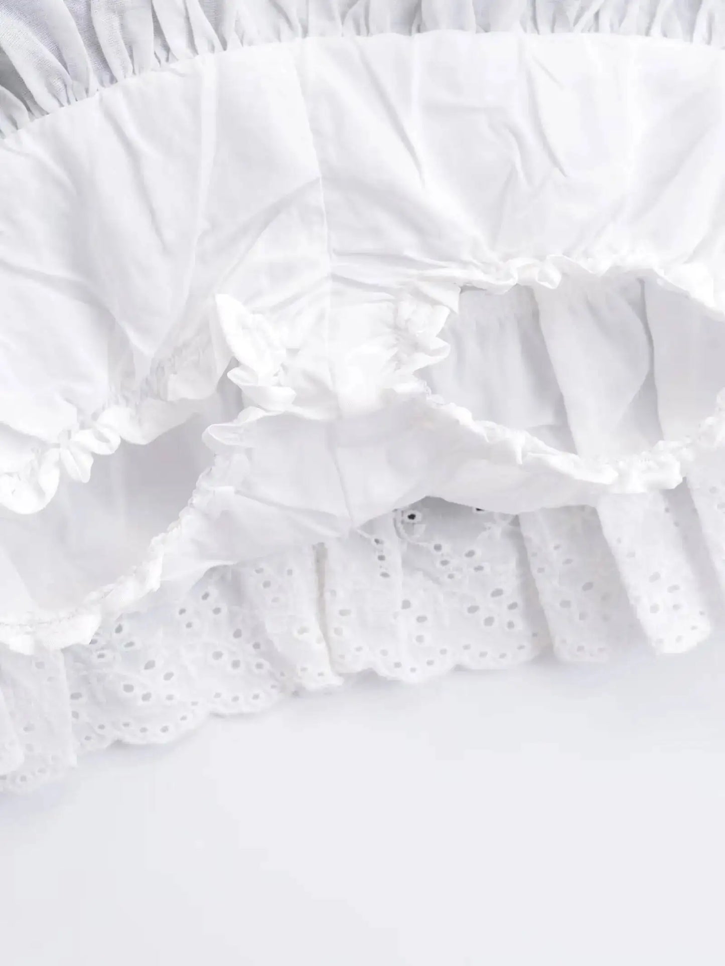 Summer New Leisure Lace Splicing Short Skirt Women Pure Desire Spicy Girl High Waist Hundred Fold A-line Half Length Skirt 7V01