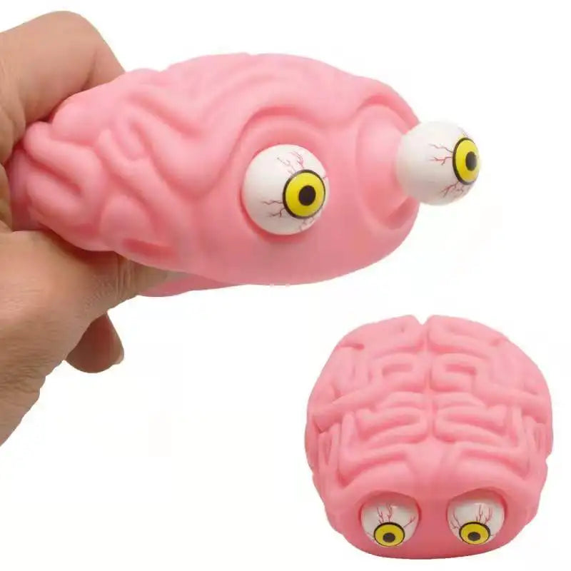 Anti Stress Flippy Brain Squishy Eye Popping Squeeze Fidget Toy | Stress Relief for Kids and Adults