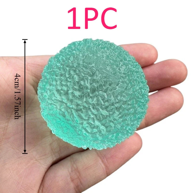 Ice Ball Maltose Squishy Toy | Blue Mochi Sensory Fidget for Stress Relief