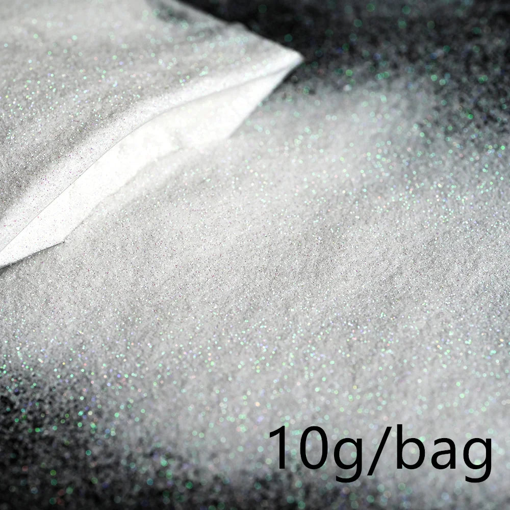 5g Laser Holographic Bulk Glitter Nail Shining Sparkly Pigment Loose Fine Glitter Reflective Gel Polish Accessories Nail Powder