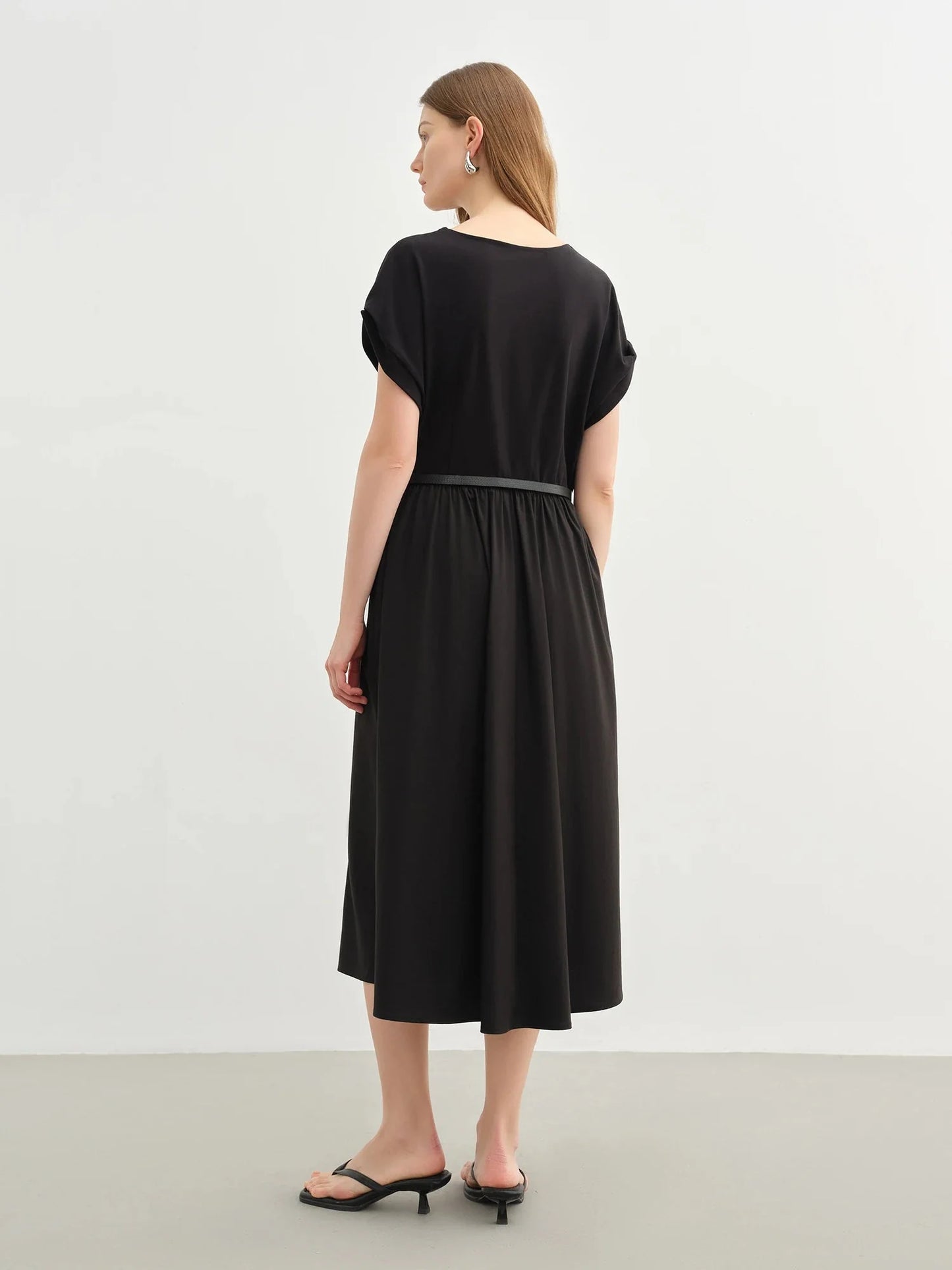 Elegant Plus Size Double-Layer Dress Summer Office Wear