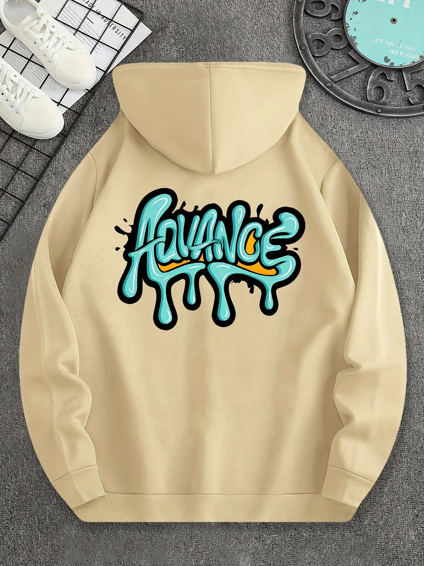 ADVANCE Graffiti Hoodie - Urban Street Style Sweatshirt
