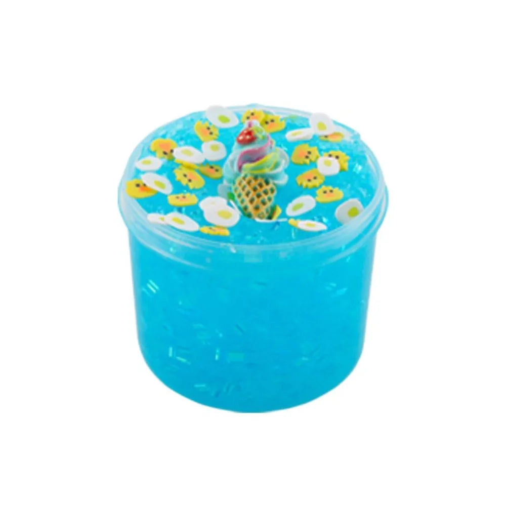 Clear 70ml Slime Kit Super Soft Non-Sticky Crystal Slime Stress Relief Party Favors Crunchy Slime for Girls Boys