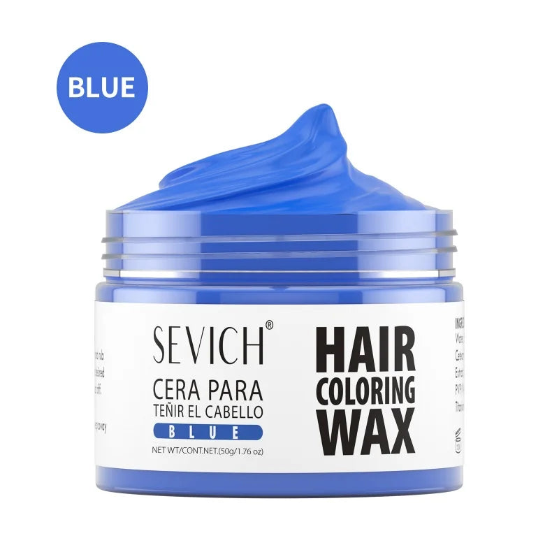 SEVICH Hair Colour Wax Temporary DIY Hair Coloring Wax One-Time Long Lasting Hair Dye Mud Cream Christmas Hair Styling Products