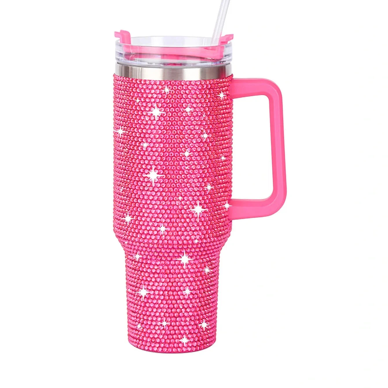 Shine Bright - Handmade 40oz Sparkling Rhinestone Stainless Steel Tumblers