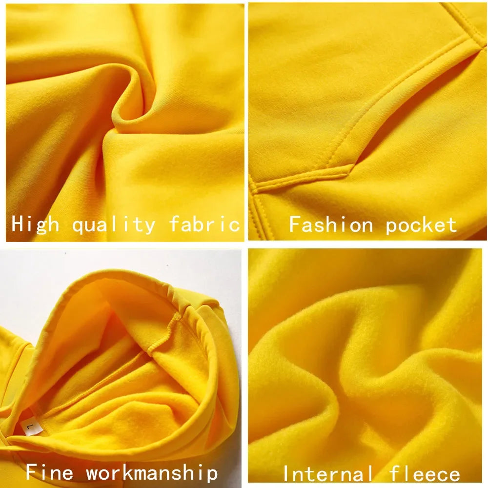 Plain - Casual Hoodie Sweatshirts