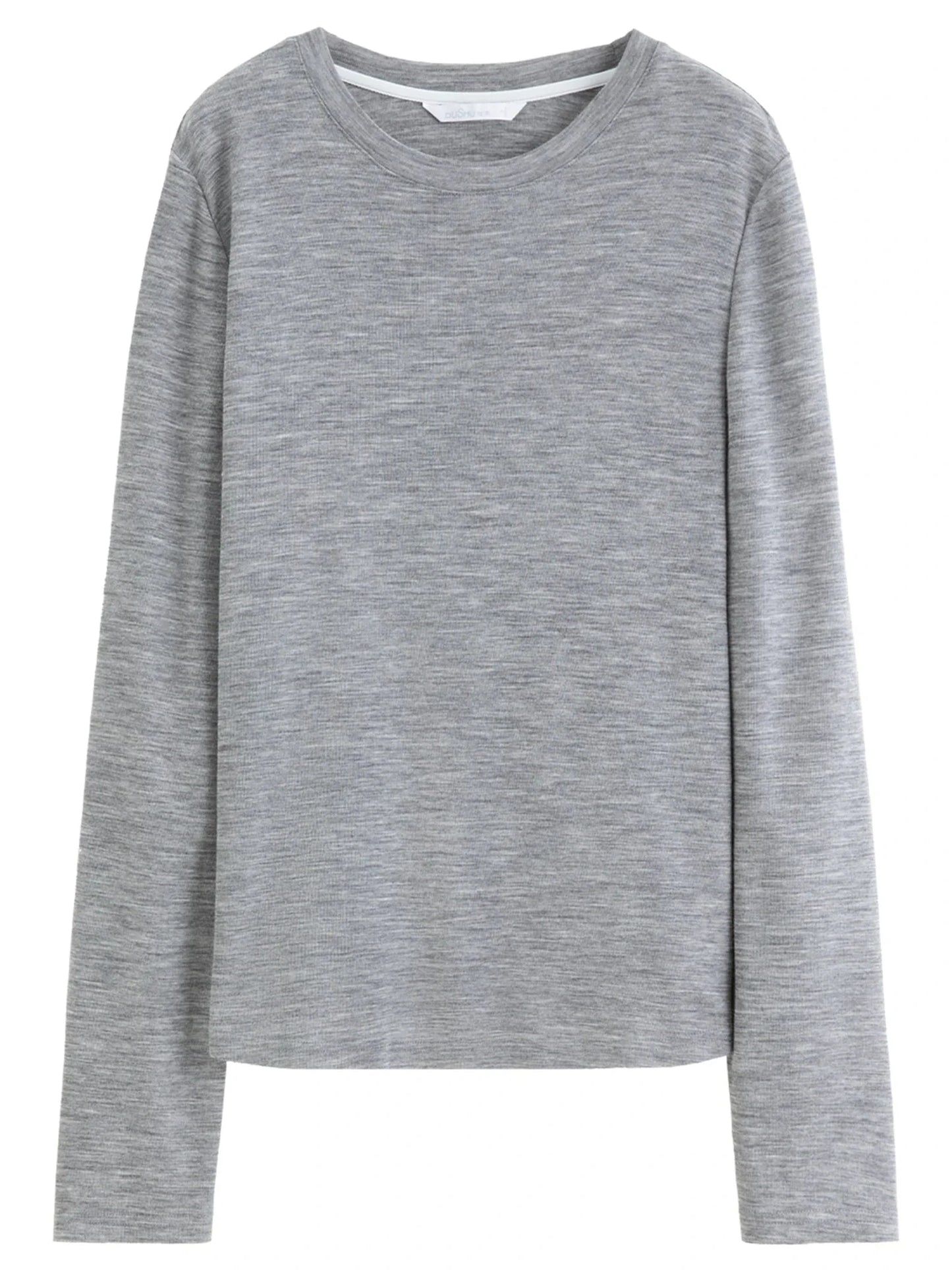 Women's Knit Top Green & Gray Layered Two-Piece Knit