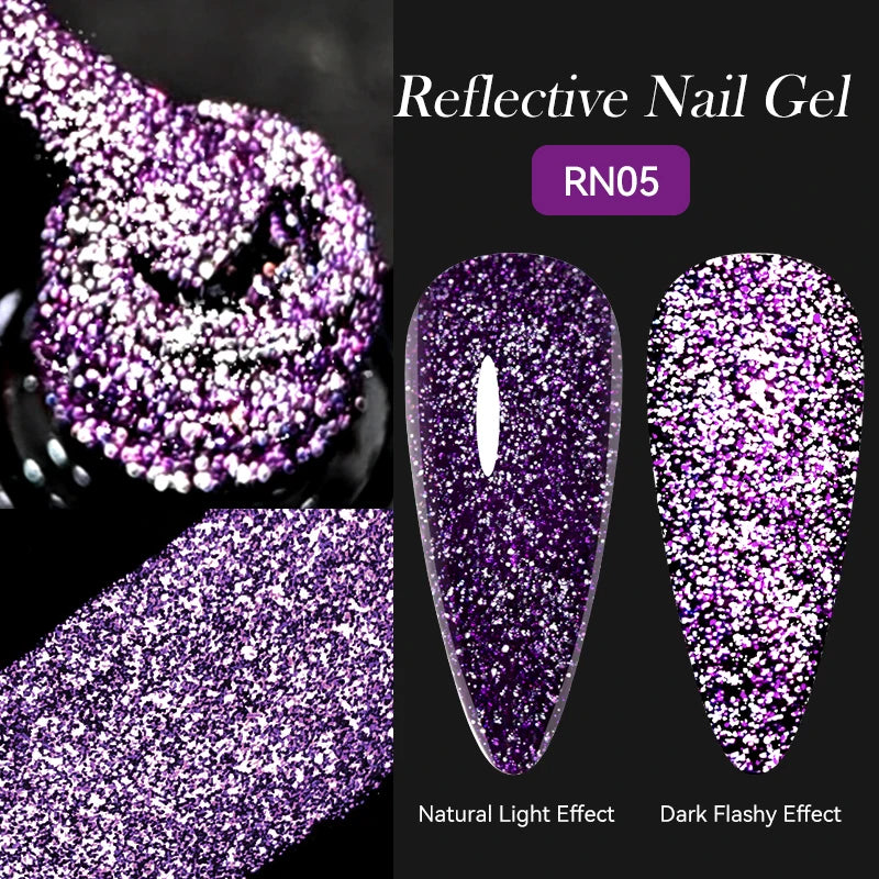 LILYCUTE 7ml Reflective Glitter Cat Magnetic Gel Nail Polish Semi permanent Soak Off UV LED Varnish Nail Supplies