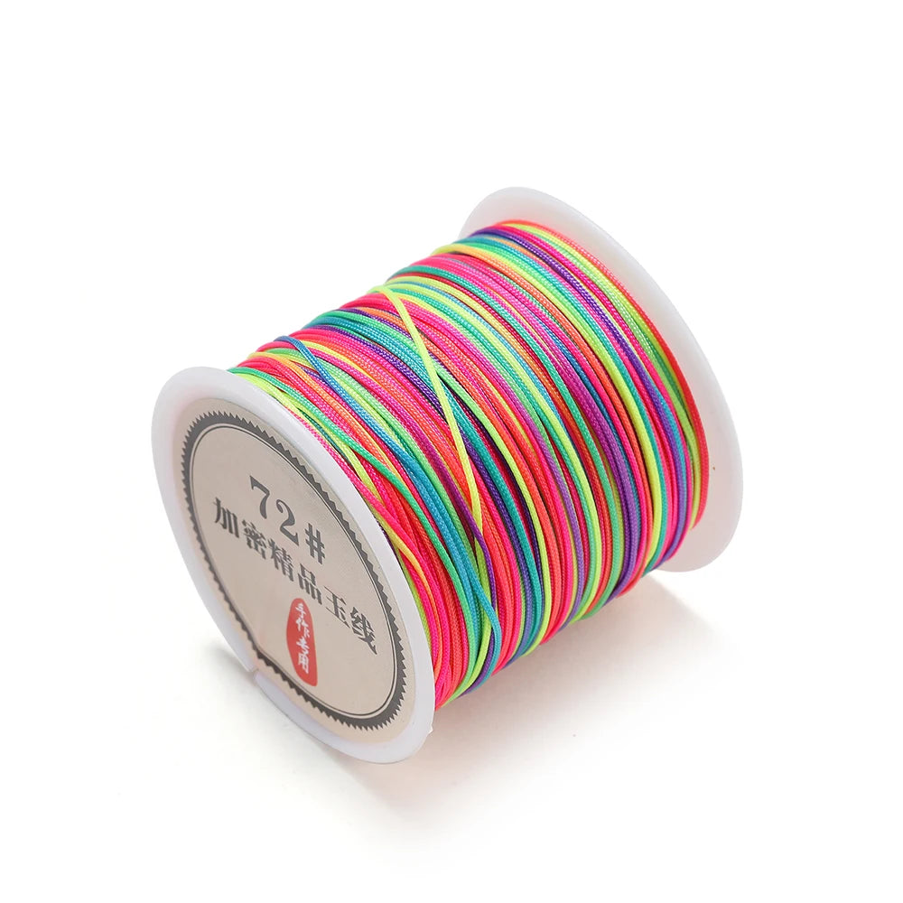 10/50M 0.8mm Nylon Thread Cord Chinese Knot Bracelet Braided String for DIY Tassel Beading Shamballa String Jewelry Making