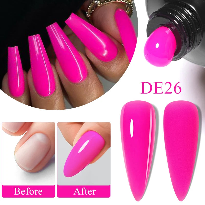 Mtssii 20ml Fluorescent Nail Extension Gel Nail Building Acrylic Nail Gel UV LED Soak Off UV Extend Gel For Nail Extensions