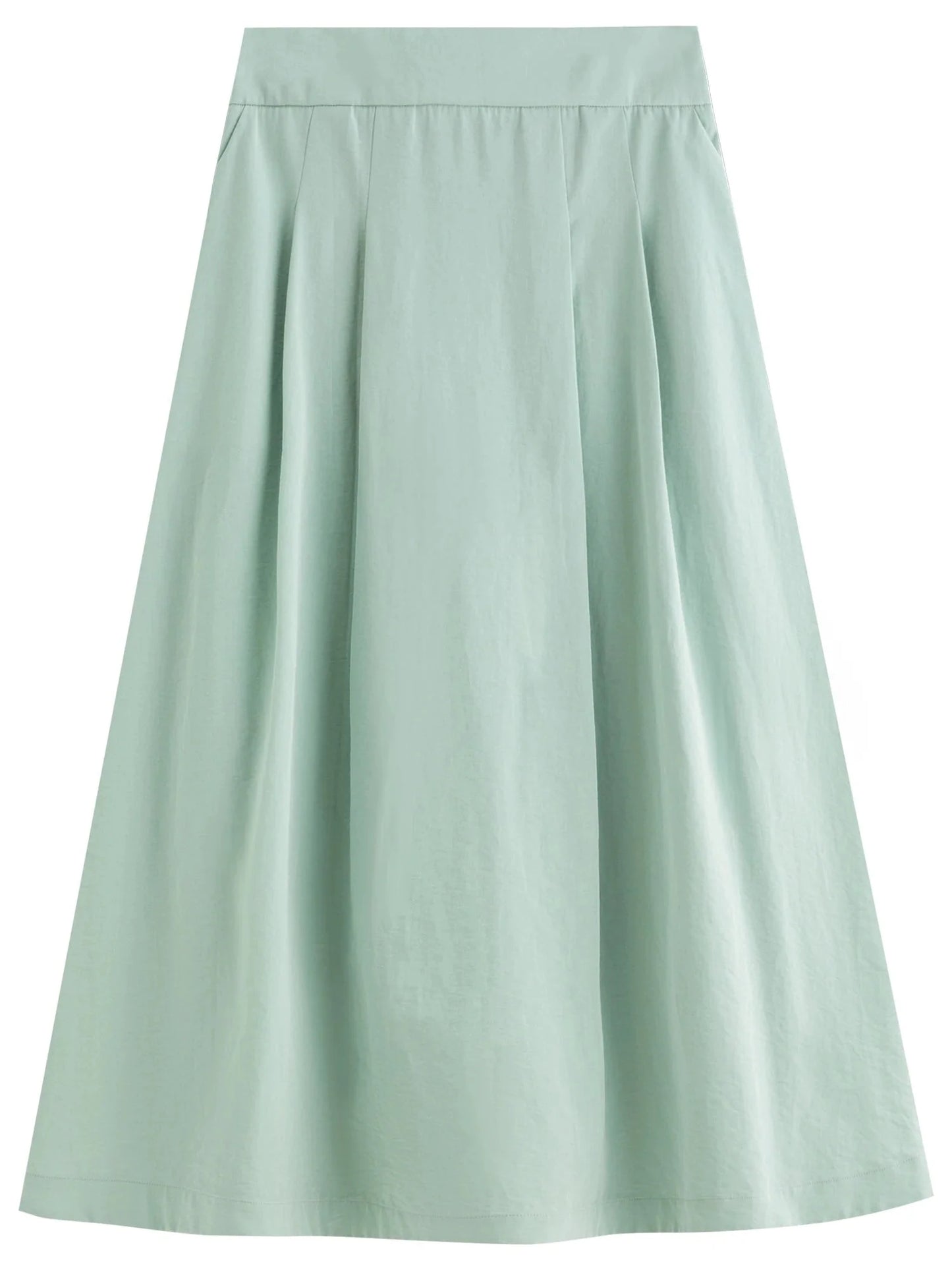 Summer Commuter Suit Pleated Shirt & Slim Skirt Set