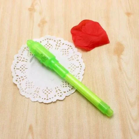 4pcs Luminous Light Pen Set | 2 in 1 UV Black Light Combo Drawing Invisible Ink Pen for Kids