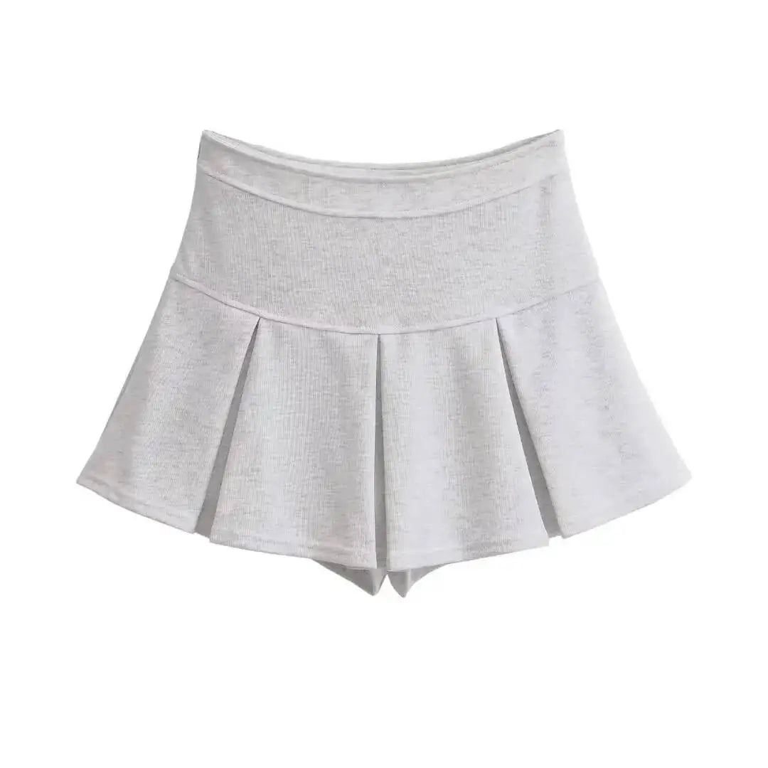 2026 Spring/summer New High Waisted Sporty Style Pleated Skirt Women Spicy Girl Casual Versatile Wrap Hip Short Skirt EJQ2
