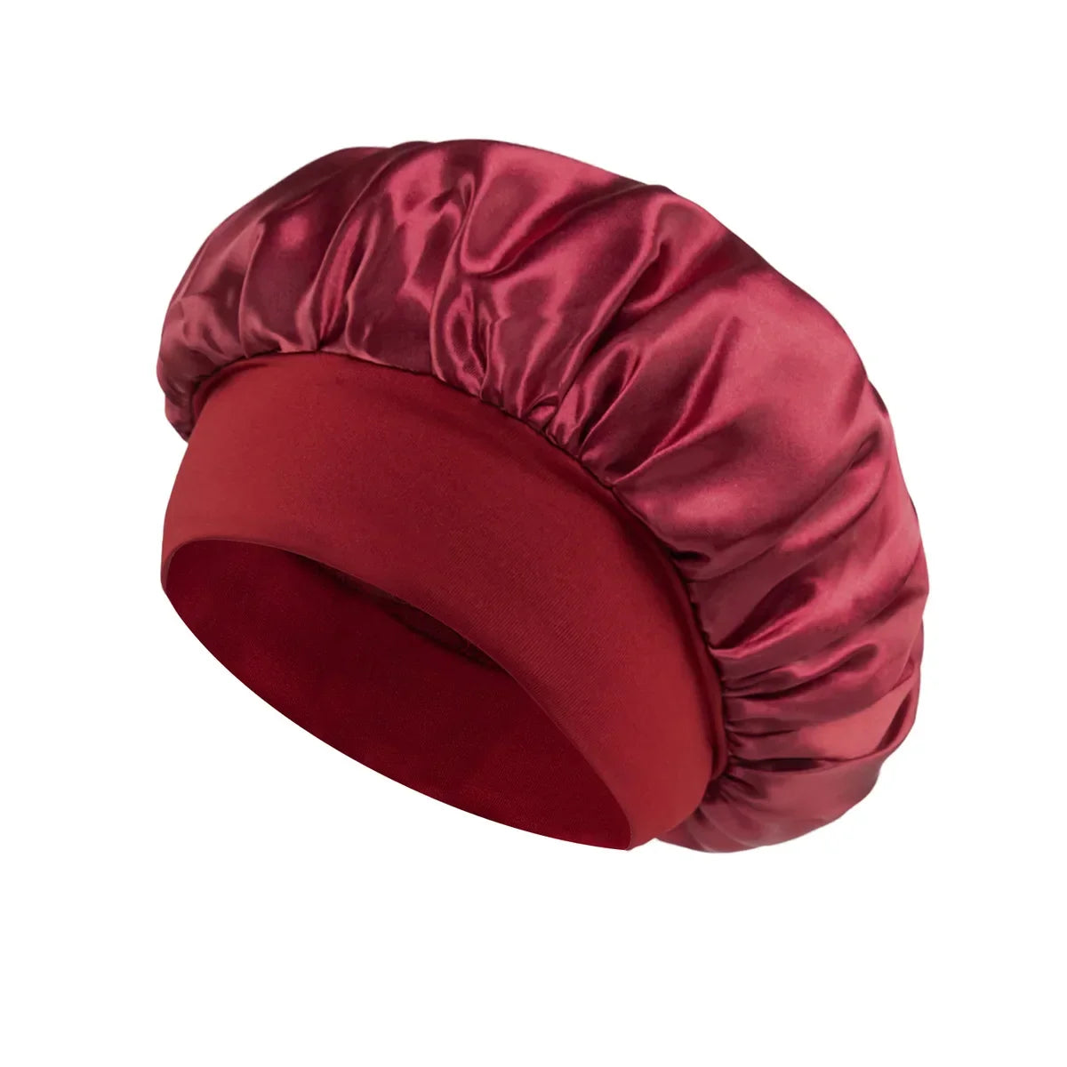 Solid Wide-Brimmed Satin Hair Bonnet for Sleeping *Multiple Colors*