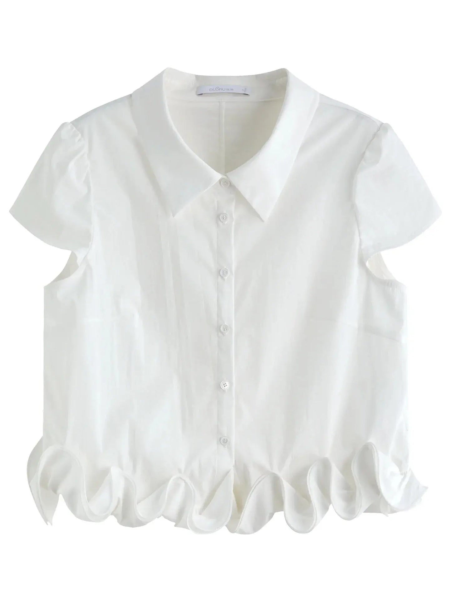 Sophisticated Ruffled Summer Two-Piece Set