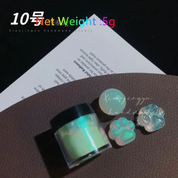 5g Laser Holographic Bulk Glitter Nail Shining Sparkly Pigment Loose Fine Glitter Reflective Gel Polish Accessories Nail Powder