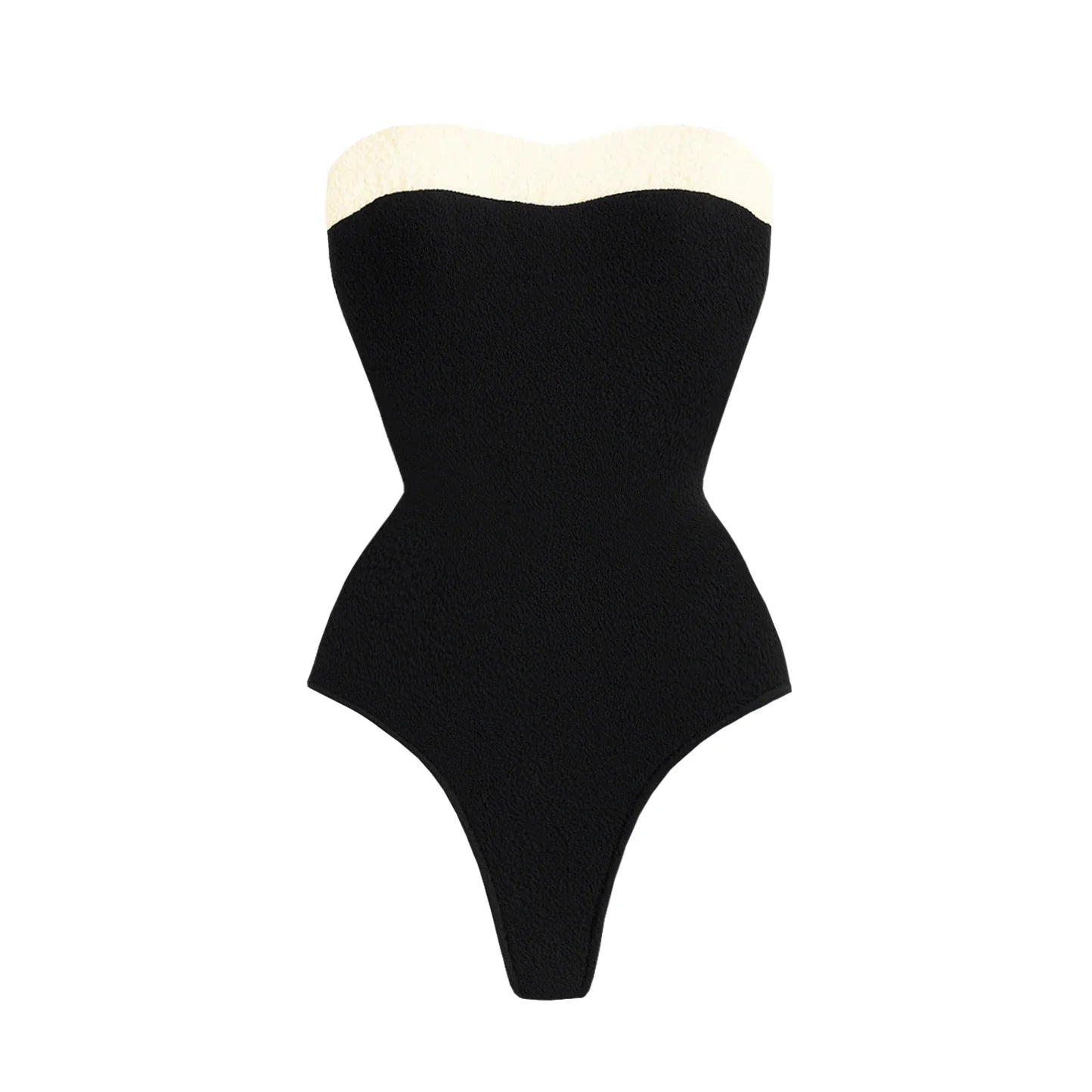 2Pcs Black White Swimsuit 2026 Bandeau Biquini Women Sexy Bikini Push Up Swimwear Female Patchwork Dress Bathing Suits Beachwear