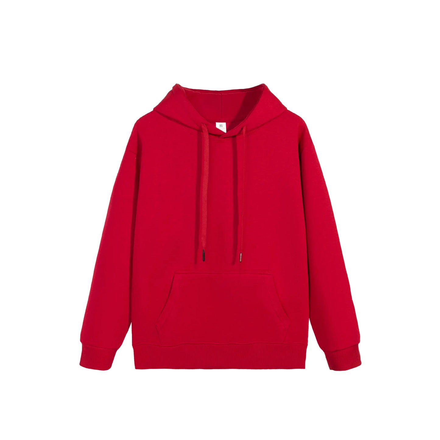New Men's Cotton Hooded Loose Fit Hoodie Streetwear Pullover American Style Solid Color Long Sleeve Casual Essentials Hoodies