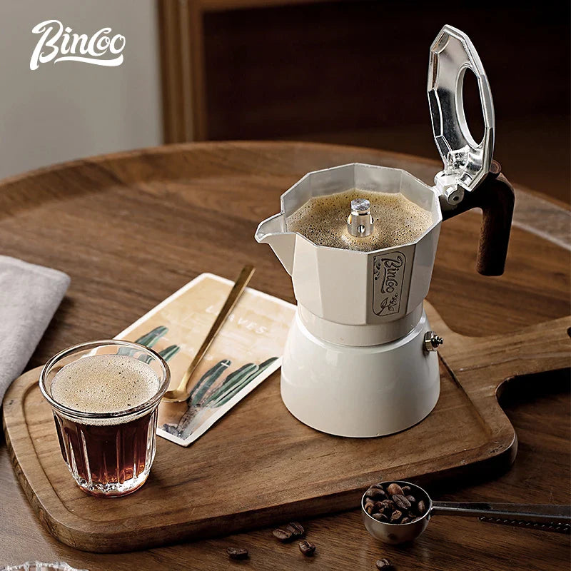 Double-valve Italian Moka Pot Aluminum Coffee-4