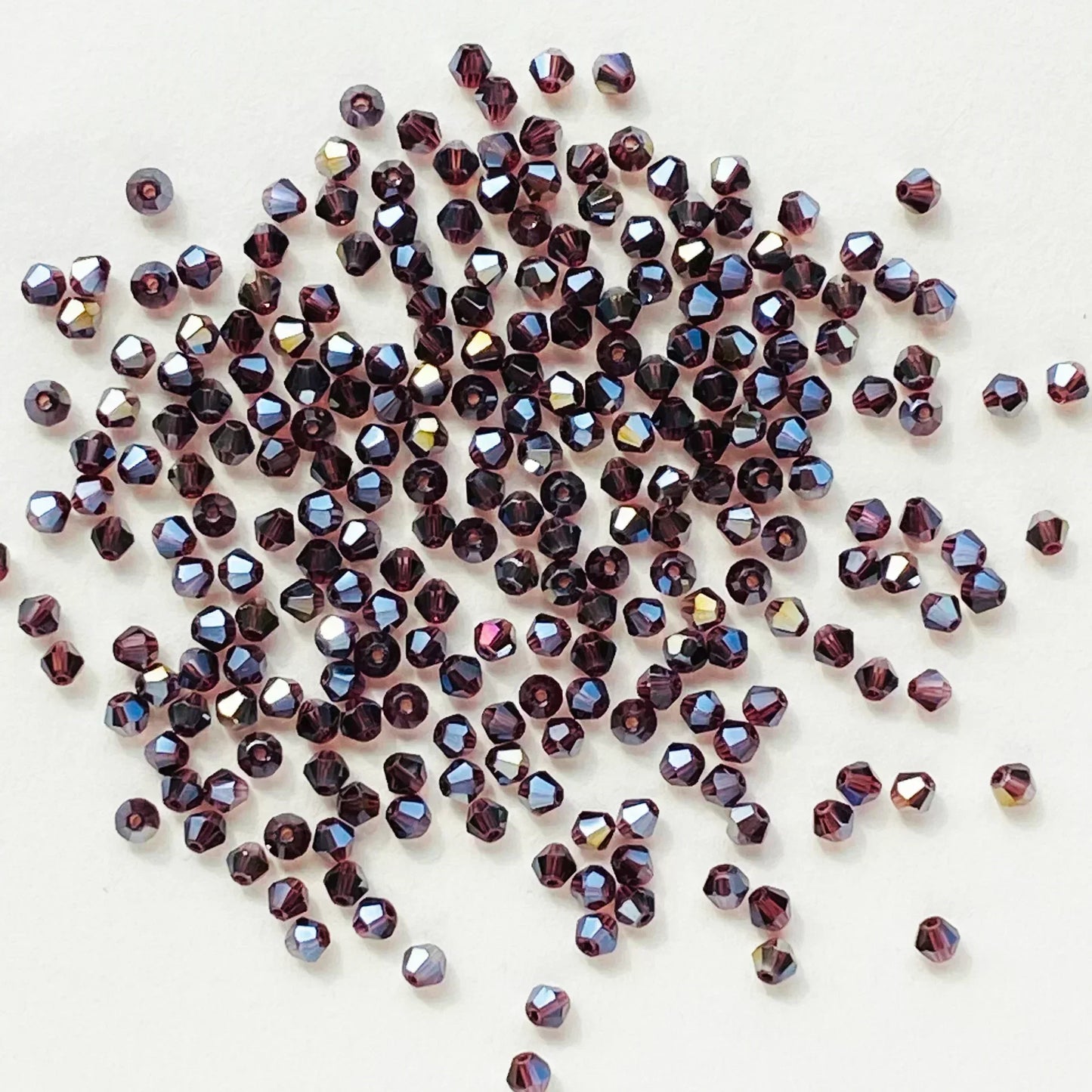100PCS Bicone Crystal Glass Bead Colorful Loose Spacer Glass Bead for Jewelry Making DIY Necklace Earrings Bracelets Accessories