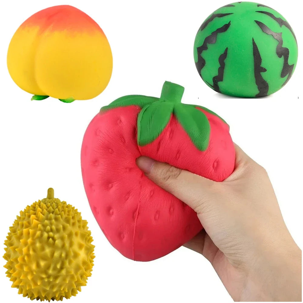 Strawberry Squishy Toy | Slow Rising Stress Relief Fidget for Kids and Adults