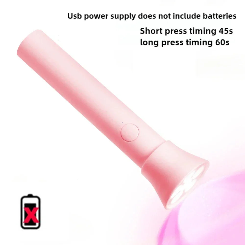 Portable Nail Dryer Lamp UV LED Nail Light Quick Drying Light for Curing All Nail Gel Rechargeable Home Manicure Tools