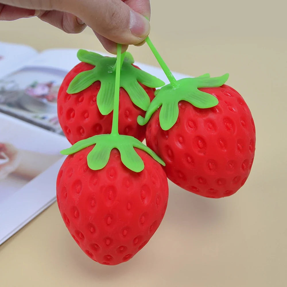 Strawberry Squishy Toy | Slow Rising Stress Relief Fidget for Kids and Adults